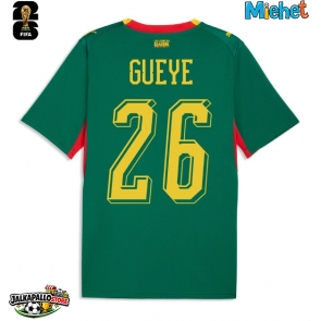 Senegal Pape Gueye #26 Vieraspaita MM-kisat 2026 Lyhythihainen